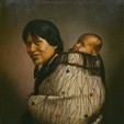 Portrait of Ana Rupene Whetuki and Child